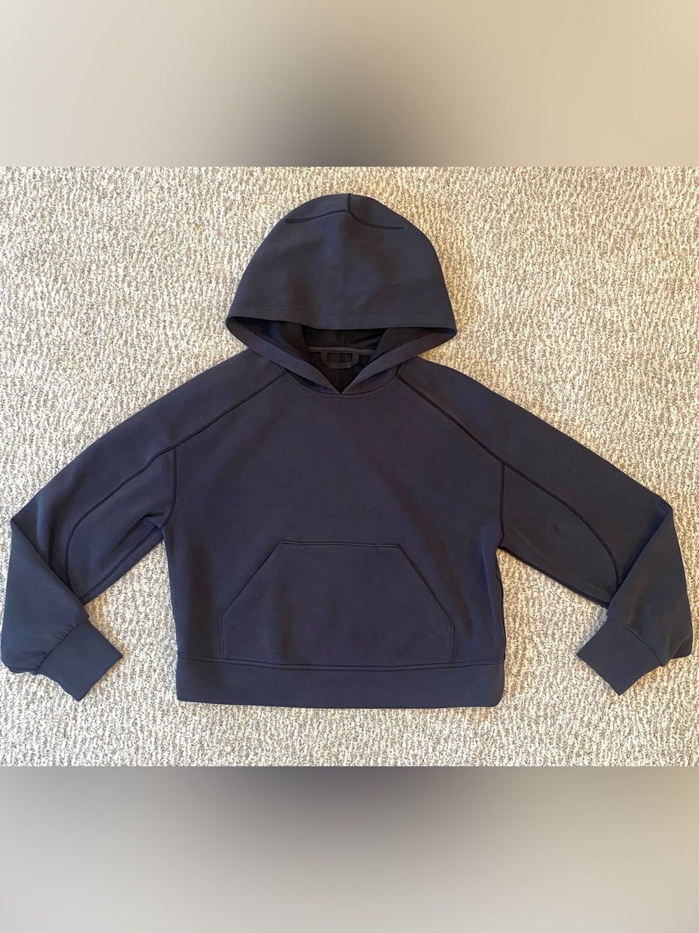 lululemon Dark Gray Oversized Pullover Hoodie Size 4 Soft Comfy Athleisure